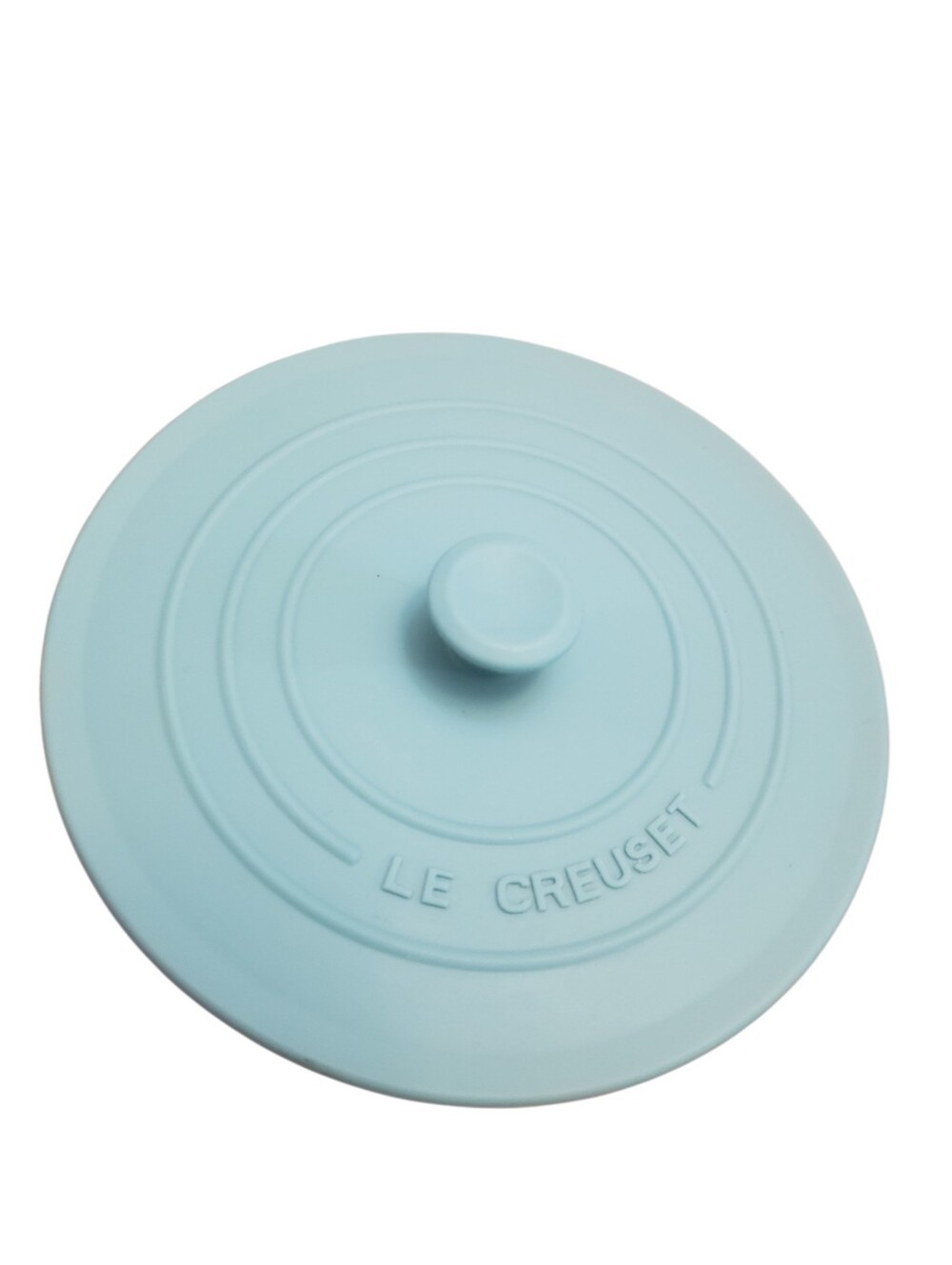 LE CREUSET Cool Mint 4" Silicone Knob Storage Lid BPA Free